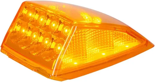 Vista 6 de GG Grand General 77564 Spyder Amber/Amber 17 LED Cab Light con carcasa de plástico cromado para modelos Grakon 5000