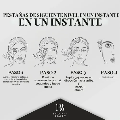 Vista 4 de Brilliant Beauty Rizador de pestañas - Acero inoxidable, bolsa de satén, 2