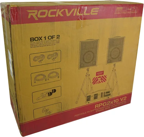 Vista 9 de Rockville Dual 10" Android/iphone/ipad/ordenador portátil/TV Youtube Karaoke máquina/sistema