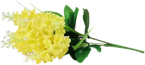 Vista 10 de ECYC Ltd Ramo de flores artificiales de jacinto de 13.78 pulgadas, flores de jacinto de seda con tallo de jacinto sintético para decoración de boda
