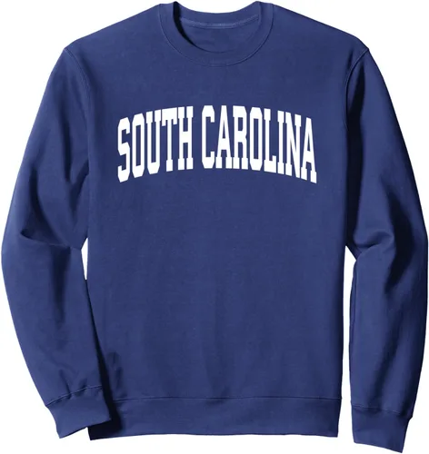 Vista 5 de Carolina del Sur sudadera deportes regalo de estilo universitario, Jaspeado oscuro