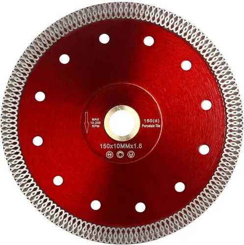 Vista 8 de YIJING - Hoja de porcelana de 4 pulgadas, hoja de sierra de diamante súper fina para cortar azulejos de porcelana de cerámica granito mármol