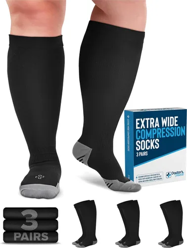 Vista 18 de Doctor's Select® Plus Size Compression Socks for Women Wide Calf - 3 Pairs