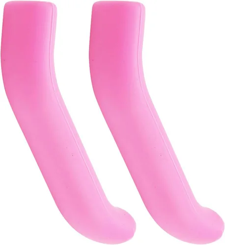Vista 6 de Cubierta de palanca de freno de bicicleta, protector de palanca de freno de bicicleta, accesorio de agarre de bicicleta (rosa oscuro)