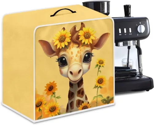 Vista 71 de DISNIMO Cubierta antipolvo para cafetera de mariposa azul, fundas para máquina de hacer café de cocina con mango superior, cubierta