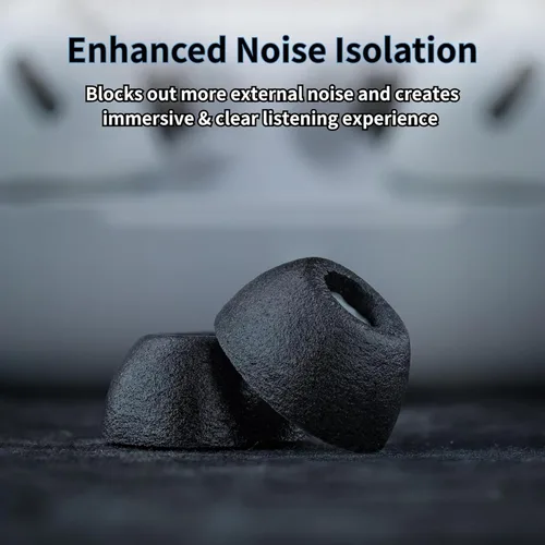 Vista 5 de Comply TrueGrip MAX Almohadillas de repuesto premium de espuma viscoelástica para Apple AirPods Pro Gen 3 Comodidad duradera, durabilidad MAX