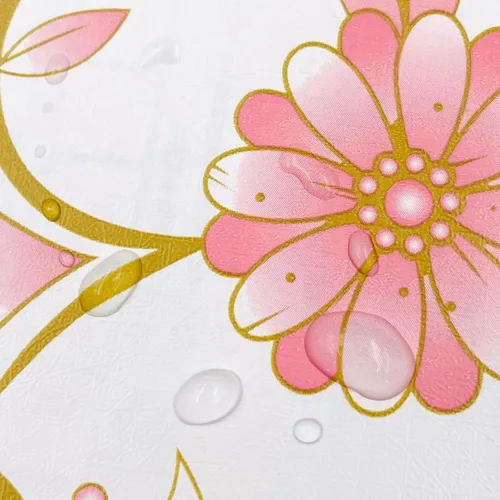 Vista 5 de Revestimiento autoadhesivo floral rosa para estantes, mesa extraíble, papel decorativo para espacios de trabajo, caja de almacenamiento de fotos