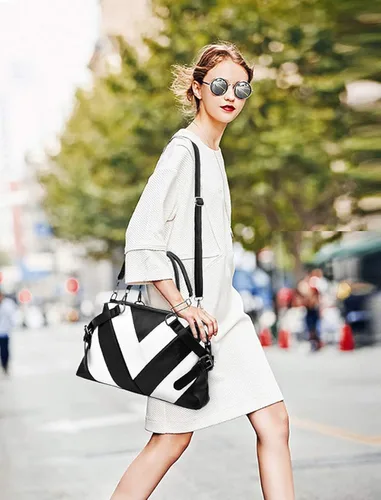 Vista 2 de Bolso de mano para mujer, bolso cruzado con asa superior, bolso tipo cartera