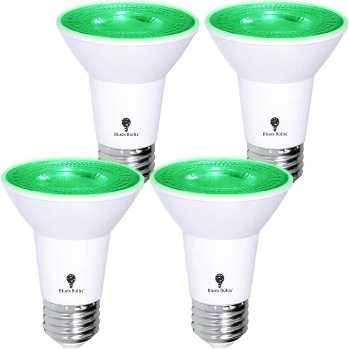 Vista 13 de Bluex Bombillas 4 unidades PAR20 LED de luz negra, 10 W (equivalente a 100 W) E26, nivel de foco de luz negra 385-400 nm, para pintura corporal
