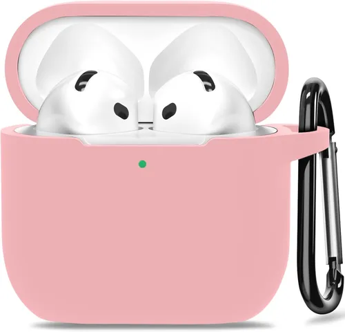 Vista 14 de Funda para AirPods 4, funda de silicona compatible con Apple AirPods de 4ª generación, color rojo