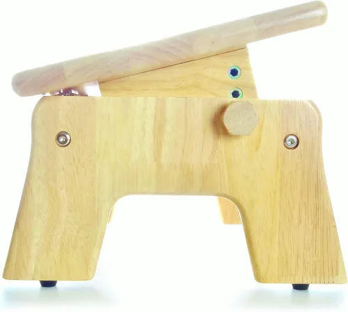 Vista 4 de My Brest Friend Taburete de lactancia ajustable para mayor comodidad, madera