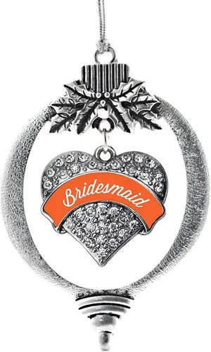 Vista 239 de Inspired Silver - Adorno con dije de hermana gemela - Adornos navideños de plata con circonitas cúbicas