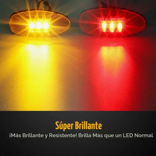 Vista 3 de Partsam Juego de luces LED para guardabarros, 4 piezas, de repuesto para camionetas Sierra y Silverado Dually 2500 3500 HD de ruedas dobles