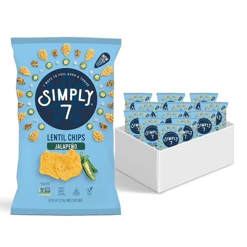 Vista 10 de Simply 7 - Botana de chips de lentejas