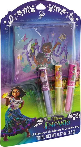 Vista 2 de Centric Brands Encanto Diecut - Juego de 3 brillos labiales con bolsa