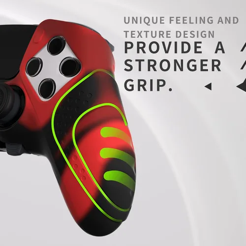 Vista 41 de PlayVital Guardian Edition Anti-Slip Ergonomic Silicone Cover Case for ps5 Edge Controller, Soft Rubber Protector Skin for ps5 Edge Wireless