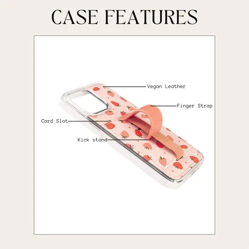 Vista 2 de Fundas Walli para iPhone 13, funda tipo cartera con soporte para tarjetas, elegante y moderna cubierta para mujeres, se ajusta al iPhone 13