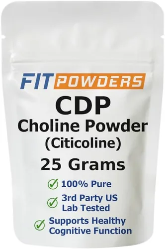 Vista 9 de Citicolina en polvo, colina CDP pura con cucharada (0.35 oz)