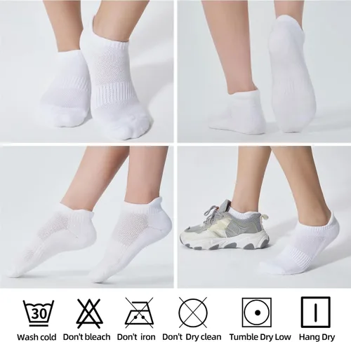 Vista 4 de ATBITER Womens Ankle Socks 6 Pairs Cushioned Running Athletic No Show Socks With Tab