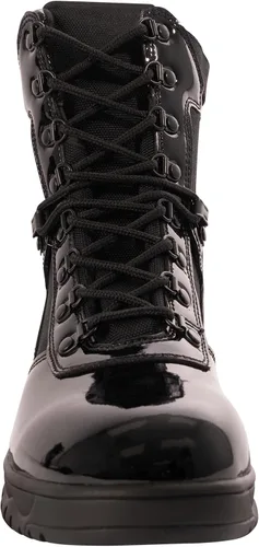 Vista 7 de Rothco Botas tácticas de alto brillo con cremallera lateral - 8 pulgadas