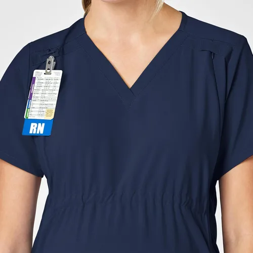 Vista 3 de WonderWink Top de maternidad con cuello en V