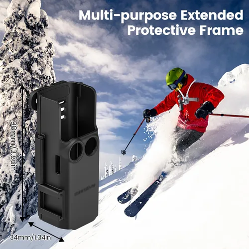 Vista 7 de Adaptador de expansión para DJI Osmo Pocket 3, soporte de cubierta protectora con zapata fría para OSMO Pocket 3