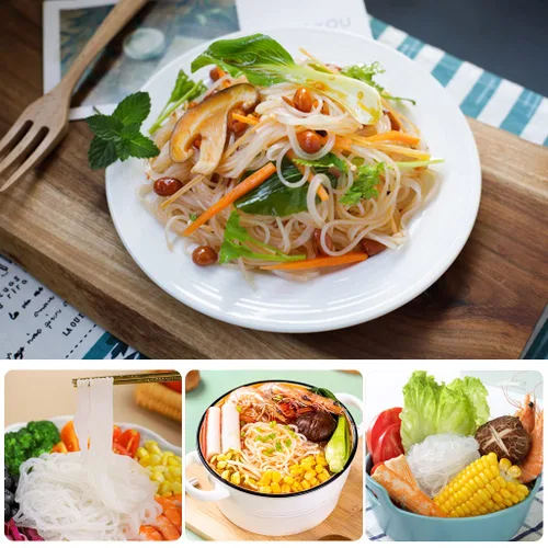 Vista 6 de JTEDZI Shirataki Konjac - Fideos Shirataki secos aptos para veganos, fideos bajos en carbohidratos, pasta Konjac sin gluten, sin grasa, 14.1 onzas
