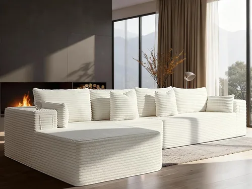 Vista 95 de Sofá modular de gran tamaño de 108 pulgadas, cómodo sofá deshuesado en forma de U para sala de estar, asientos extra profundos, sin montaje, sofá