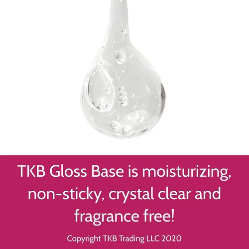 Vista 4 de Base para brillo de labios TKB Base Versagel transparente para brillo de labios DIY, hidratante, sin adherencia, vegana, fabricada en Estados