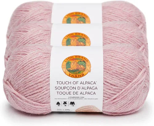 Vista 24 de Lion Brand Yarn Hilo Touch of Alpaca (1 madeja), color negro