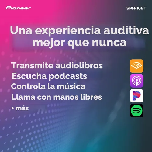 Vista 5 de Pioneer SPH-10BT 1-Din Smart Sync Estéreo para coche con Bluetooth