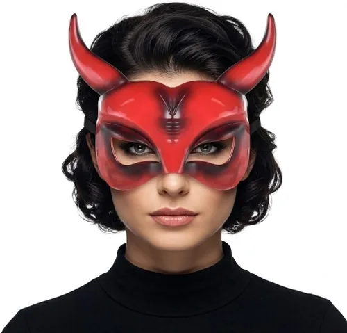 Vista 13 de Crown Display Masquerade Mask, Costume Half Face Masks for Women & Men
