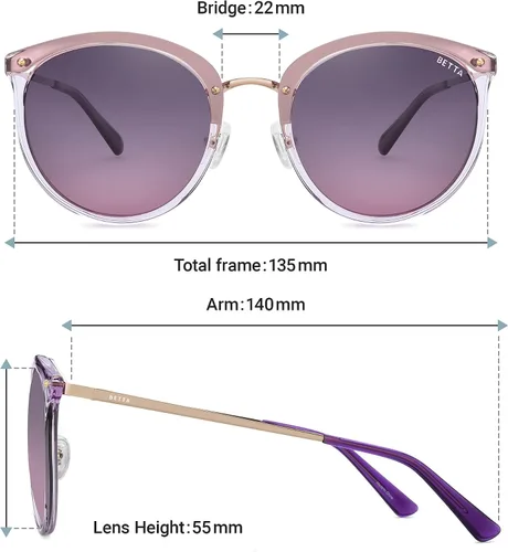 Vista 4 de BETTA Gafas de sol polarizadas para mujer BT2003 con protección UV