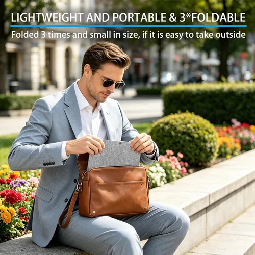 Vista 8 de Panel solar portátil de tres pliegues de 20 W, cargador solar monocristalino de 1.2 libras con salida USB-A, USB-C y 18 V CC, revestimiento ETFE
