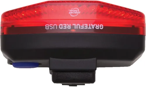 Vista 6 de Planet Bike Luz trasera de bicicleta USB roja de Grateful 4.5 x 2.25 x 2.75