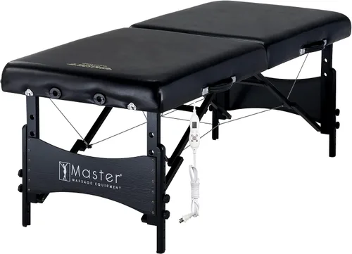 Vista 2 de Mesa de masaje portátil Galaxy Therma Top Master de 30" Pacakge Beauty Bed Built Black