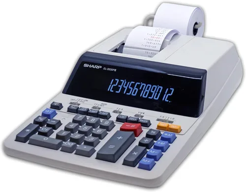 Vista 5 de Sharp Calculadora de función estándar electrónica (EL2630PIII), blanco, 8 78 x 12 78