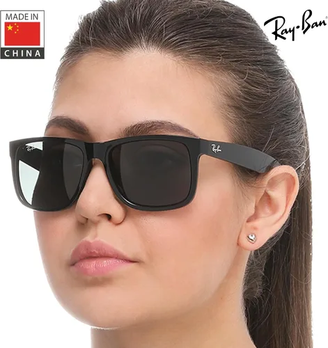Vista 13 de Ray-Ban RB4165 JUSTIN CLASSIC - Gafas de sol de forma cuadrada con kit oficial de gafas