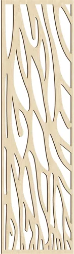 Vista 114 de 9 3/8"W x 24 3/8"H x 1/4"T Bristol Decorativos Paneles de Pared de Madera Calado, Cereza