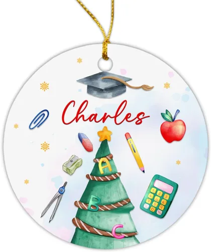 Vista 18 de Adorno de Navidad personalizado, adorno de Navidad personalizado para hijo/hija, recuerdos de vacaciones para padres y bebés