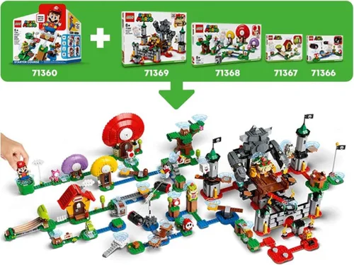 Vista 4 de Super Mario King Boo, Super Mushroom Surprise y Super Mario Paquete de kit de construcción exclusivo