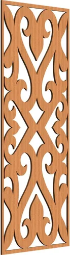 Vista 110 de Keene Paneles de pared decorativos de madera con calado, 9 3/8 pulgadas de ancho x 24 3/8 pulgadas de alto x 1/4 de alto, abedul Birch