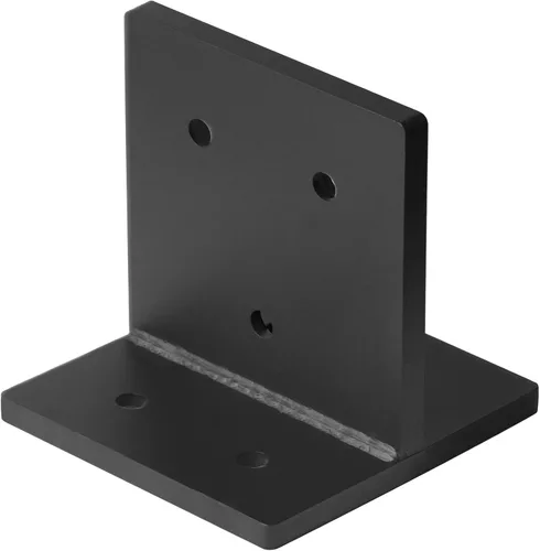 Vista 7 de 4 bases de poste ocultas de 4 x 4, soporte de placa de cuchillo resistente