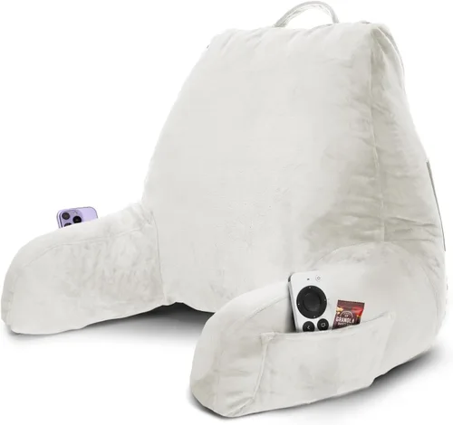 Vista 60 de Nestl Almohada de lectura para niños y adolescentes con espuma viscoelástica triturada, almohadas de respaldo para leer, ver y jugar, uso
