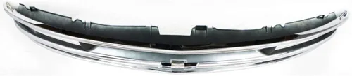 Vista 3 de Perfit Liner Nueva parrilla frontal gris cromado Chevy compatible con Chevrolet E Series Express 1500 2500 3500 Van compatible con tipo compuesto