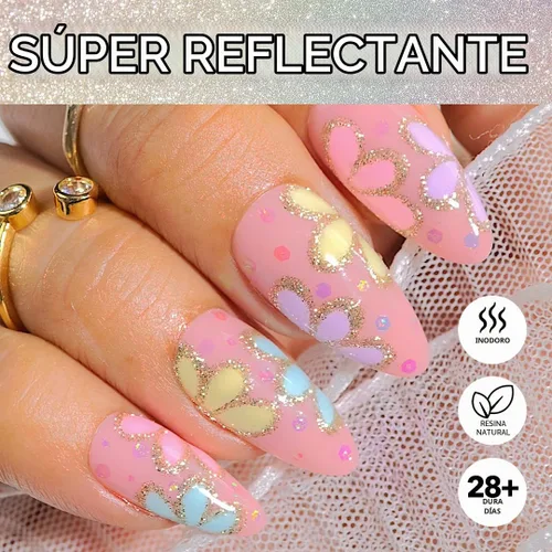 Vista 2 de KIARA SKY Esmalte de uñas Gel Polish DiamondFX con purpurina reflectante y efecto de polvo de diamante brillante, 0.5 fl oz, Beets It (morado)