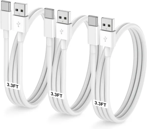 Vista 8 de LOFPYE Paquete de 3 cables USB A a USB C de color azul [3.3 pies+3.3 pies + 6 pies] USB A a USB C, cable Carplay para iPhone 16 15 Pro Plus Pro Max