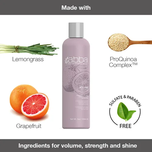Vista 3 de ABBA - Champú de volumen puro - Pomelo y citronela