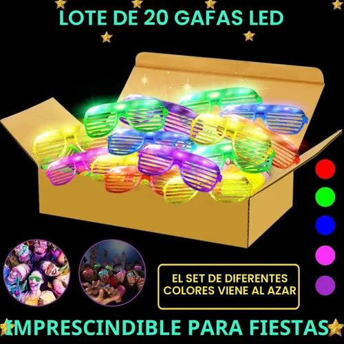 Vista 3 de TURNMEON Paquete de 20 lentes LED, regalos de fiesta para el día de San Valentín, 6 colores que brillan en la oscuridad, suministros de fiesta