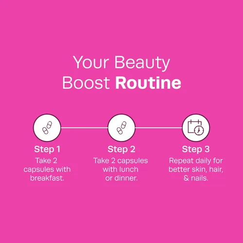 Vista 4 de Hot Vita Vitaminas para el cabello, la piel y las uñas, suplemento de biotina, colágeno y vitamina C para apoyo inmunológico, fuerza de uñas